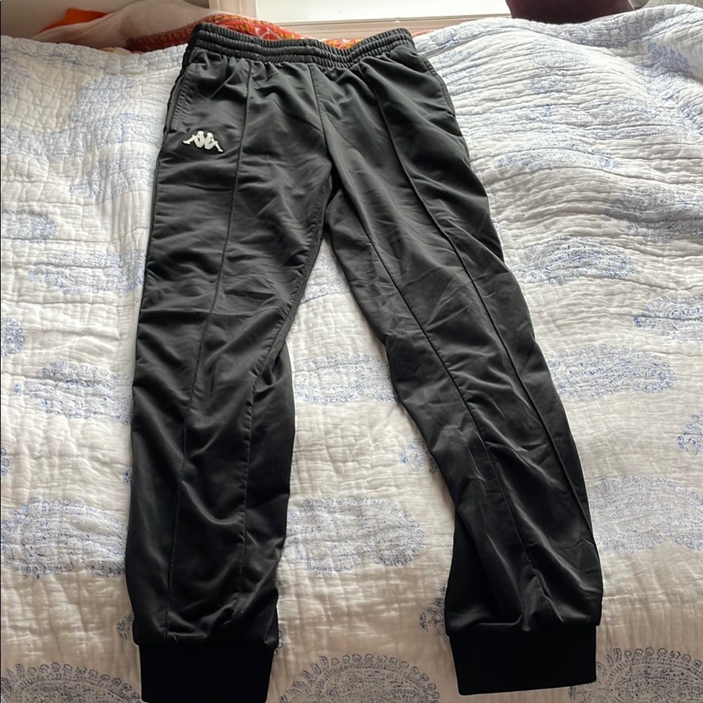 Kappa Kids Black Track Pants